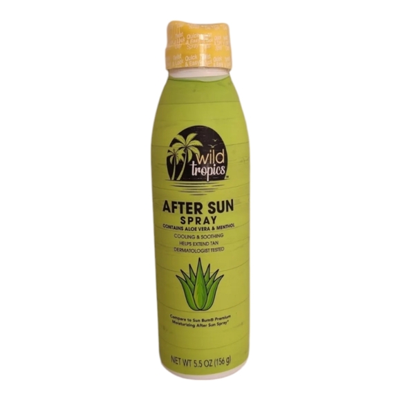 Wild Tropics Other - Wild Tropics After Sun Spray 5.5 oz Aloe Vera Menthol Cooling Soothing Tested